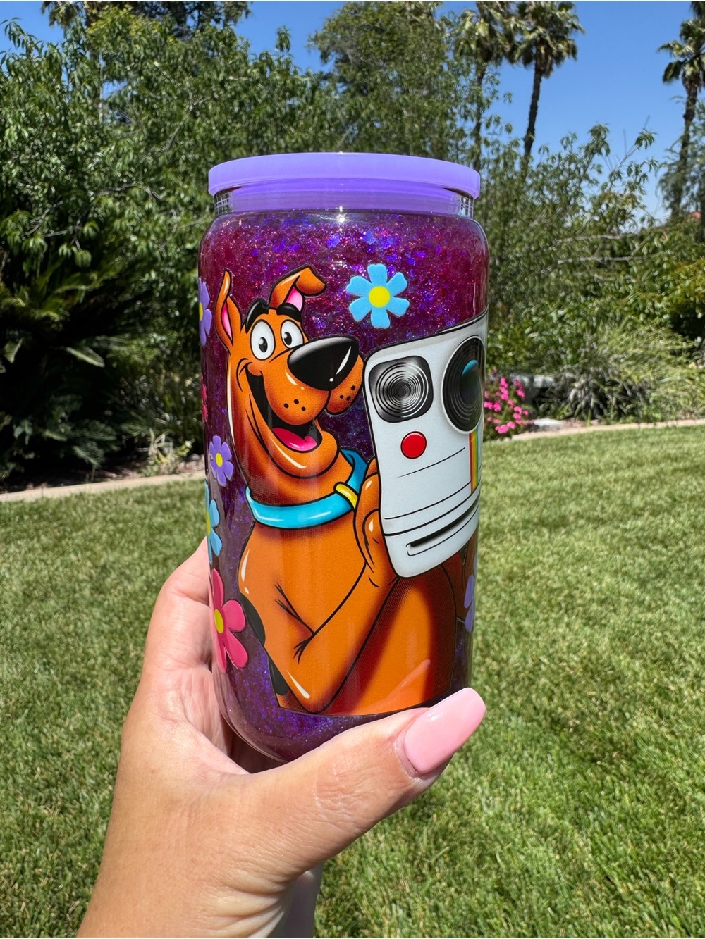 Scooby Doo and Friends snow globe tumbler 16oz